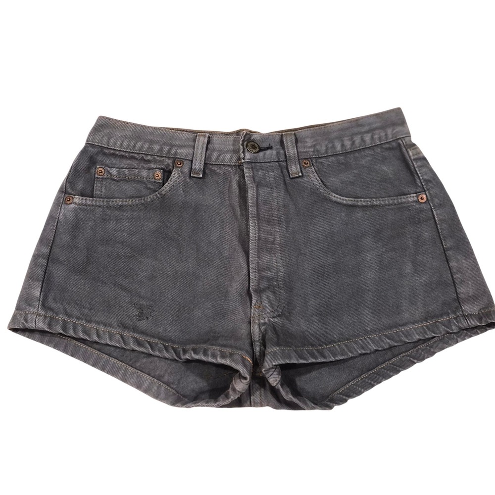 VTG 70s 80s Levis 501 Grey Denim Cutoff Shorts Cheeky High Waist 26/27